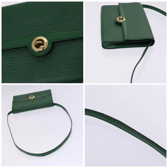 LOUIS VUITTON Epi Pochette Arche Shoulder Bag Green M52574 LV Auth EC713 - Picture 16 of 16